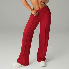 Pantalón Casual Mujer Cintura Alta Pierna Ancha