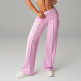 Pantalón Casual Mujer Cintura Alta Pierna Ancha
