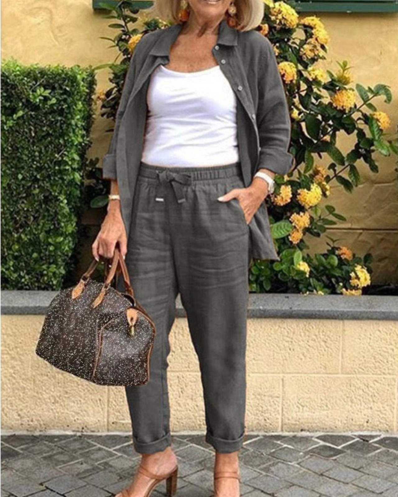 Conjunto con Botón Isabele — Envío Gratis