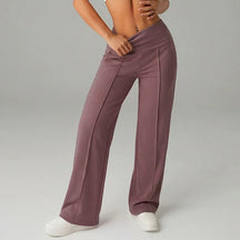 Pantalón Casual Mujer Cintura Alta Pierna Ancha