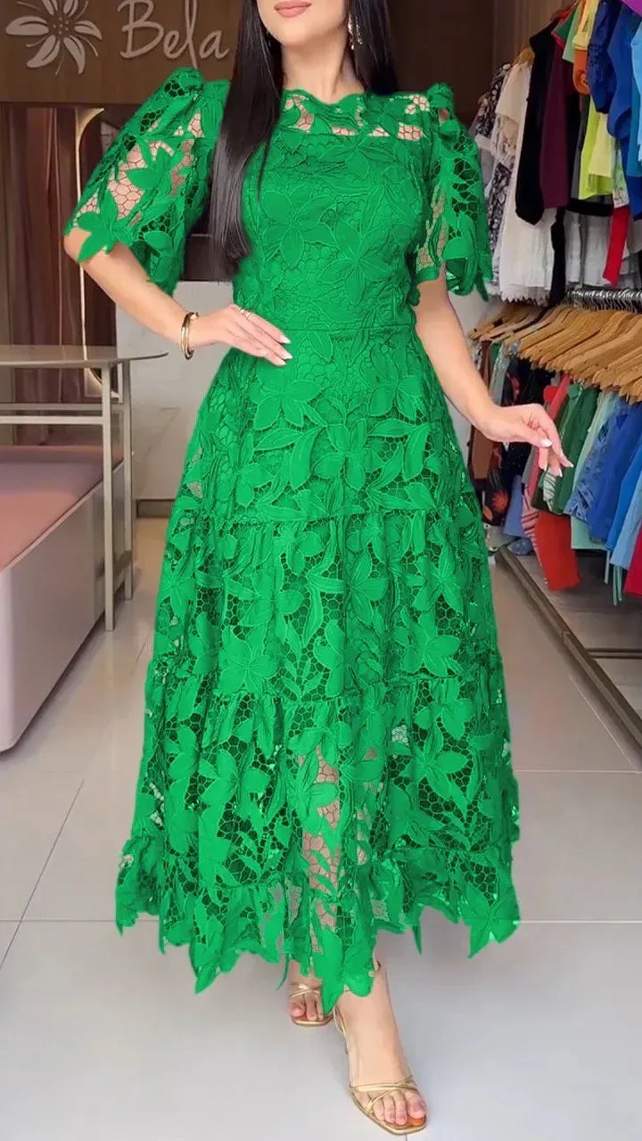 Vestido Femenino Encaje Anaju — Delicado