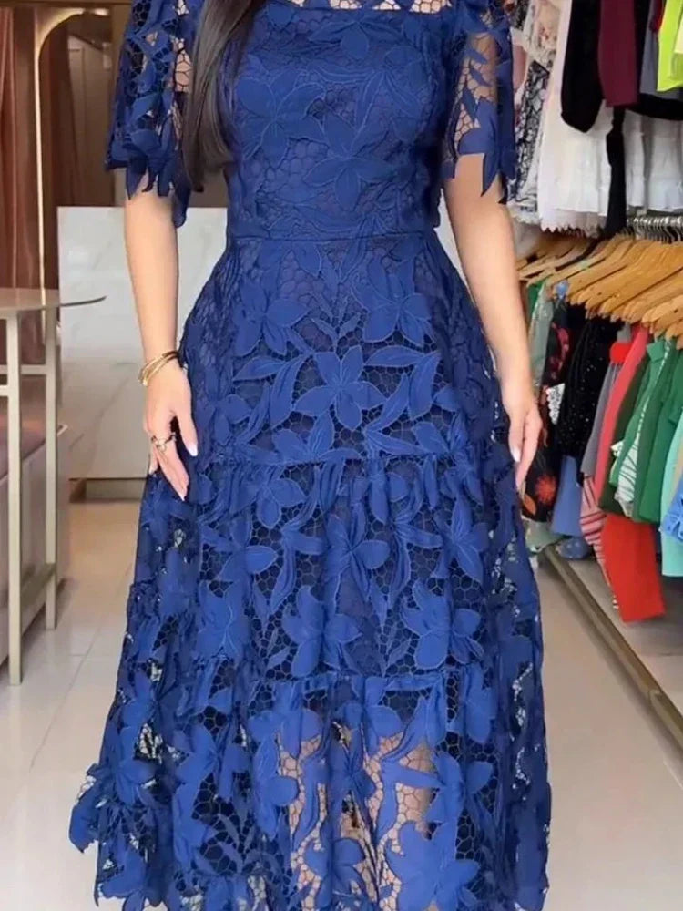 Vestido Femenino Encaje Anaju — Delicado