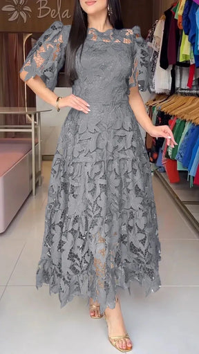 Vestido Femenino Encaje Anaju — Delicado