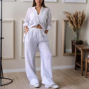 Conjunto Chinaglia™ Camisa y Pantalón Lino
