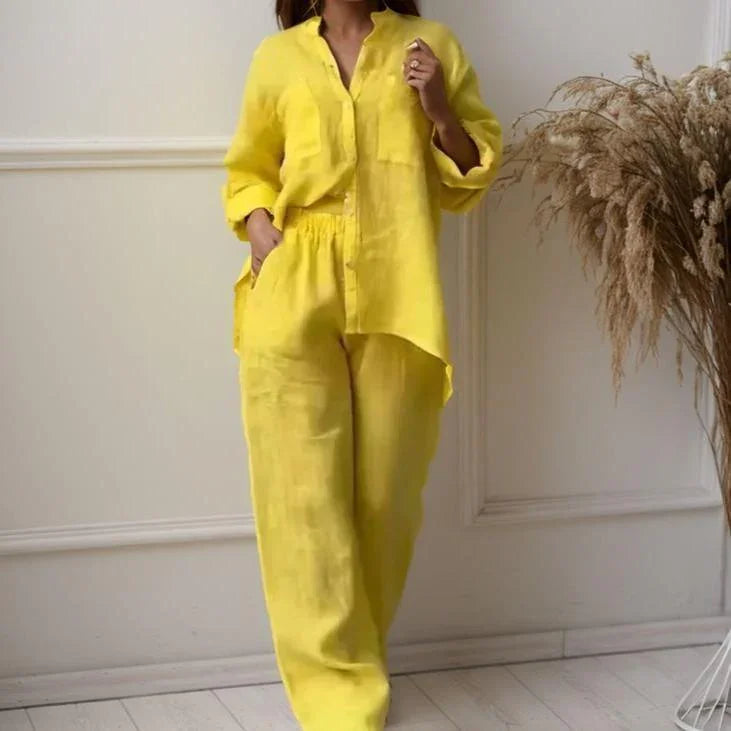 Conjunto Chinaglia™ Camisa y Pantalón Lino