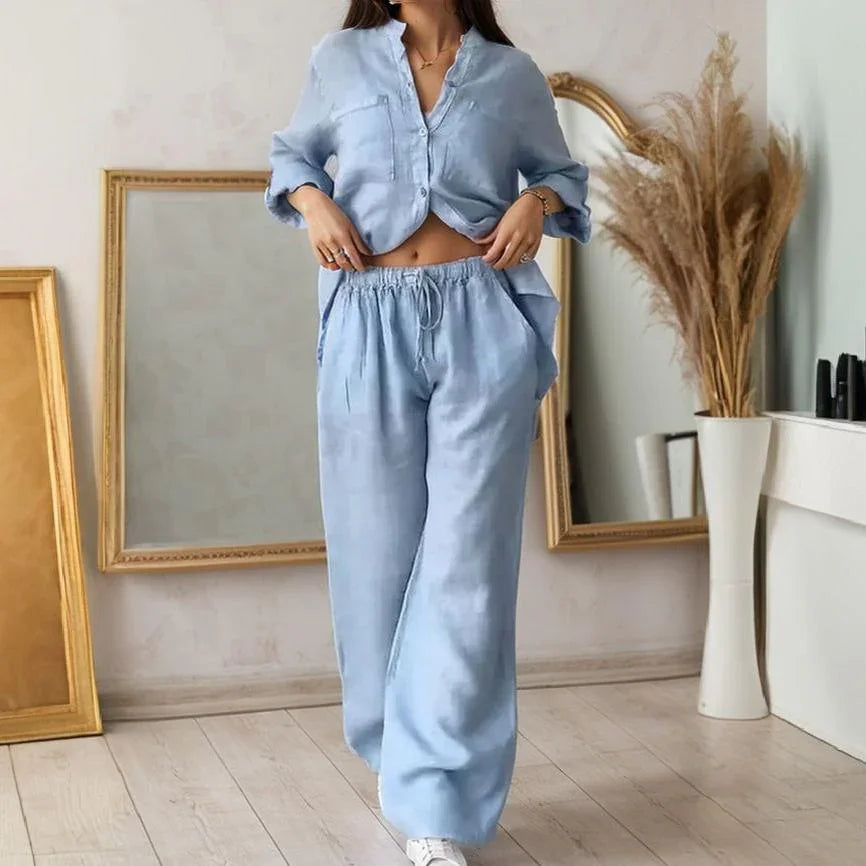 Conjunto Chinaglia™ Camisa y Pantalón Lino