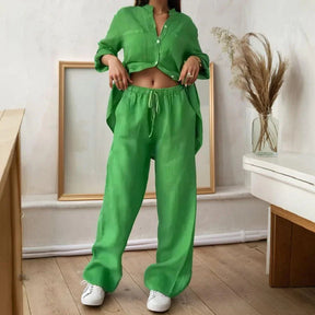 Conjunto Chinaglia™ Camisa y Pantalón Lino