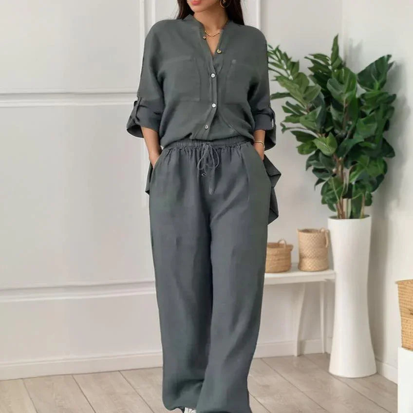 Conjunto Chinaglia™ Camisa y Pantalón Lino
