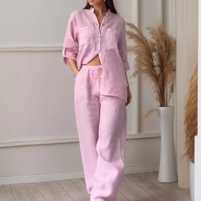 Conjunto Chinaglia™ Camisa y Pantalón Lino