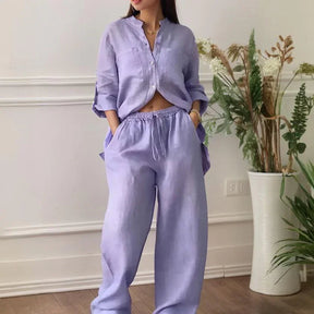 Conjunto Chinaglia™ Camisa y Pantalón Lino